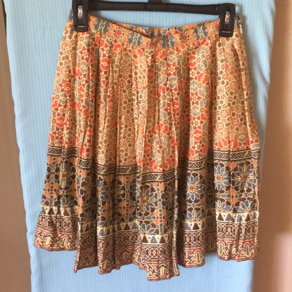 Anthropologie MultiColored Skirt W/ Bead & Sequin